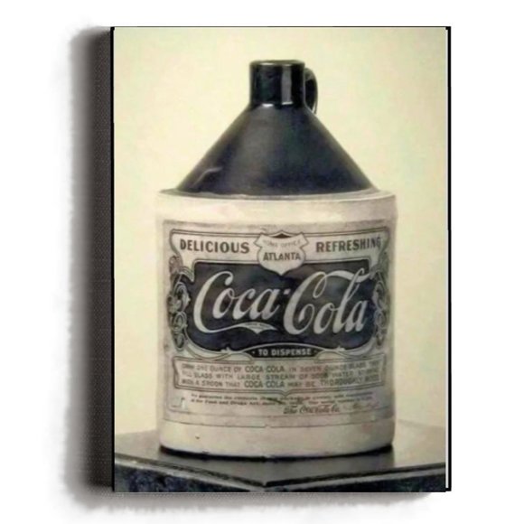 Rare Framed 1894 First Coca-Cola Coke Bottle Vintage Photo. Jumbo Giclee Print - Picture 1 of 3